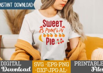 Sweet As Pumpkin Pie SVG Design