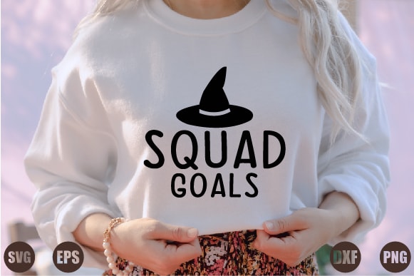 Squad goals t shirt template vector