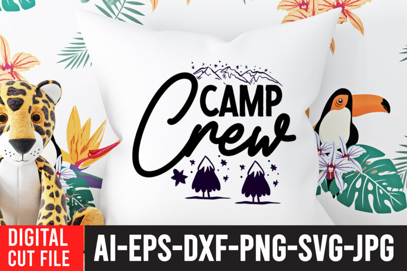 Camp Crew T-Shirt Design , Camping SVG Bundle, 42 Camping Svg, Camper Svg, Camp Life Svg, Camping Sign Svg, Summer Svg, Adventure Svg, Campfire Svg, Camping cut files,Camping SVG Bundle,