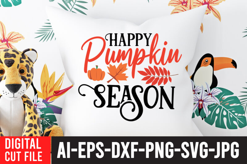 Happy Pumpkin Season T-shirt Fall T-Shirt Design Bundle , Fall SVG Bundle Quotes , Funny Fall SVG Bundle 20 Design , Fall svg bundle, autumn svg, hello fall svg, pumpkin