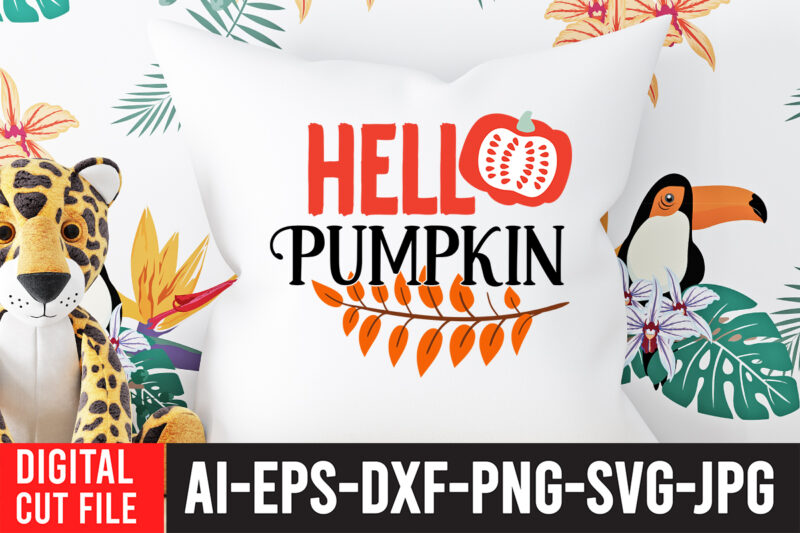 Hello Pumpkin T-shirt Design, Fall T-Shirt Design Bundle , Fall SVG Bundle Quotes , Funny Fall SVG Bundle 20 Design , Fall svg bundle, autumn svg, hello fall svg, pumpkin