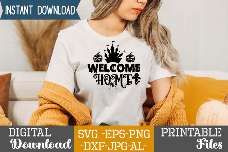 Halloween svg bundle all t-shirt design bundle , fall svg bundle, autumn svg, hello fall svg