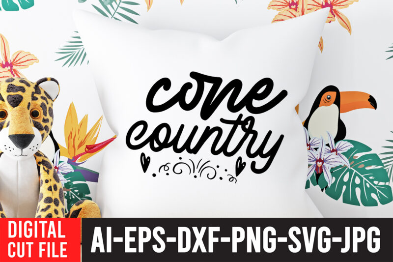 Cone Country T-Shirt Design , Cowgirl Svg Bundle - Western svg - Southern SVG - Country SVG - Howdy svg - Wild West - boho svg - cricut silhouette svg