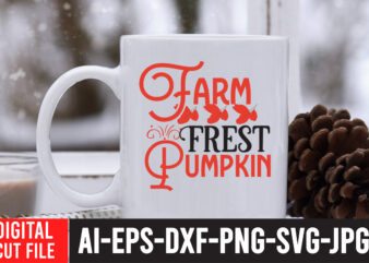 Farm Fresh Pumpkin T-shirt Design, Fall T-Shirt Design Bundle , Fall SVG Bundle Quotes , Funny Fall SVG Bundle 20 Design , Fall svg bundle, autumn svg, hello fall svg,