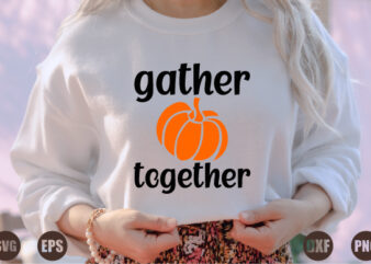 gather together t shirt design template