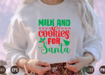 Milk and cookies for Santa