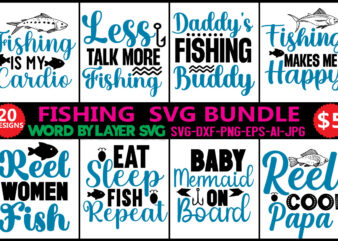 Fishing svg Bundle svg, Fishing svg, fish svg, fisherman svg, fishing pole svg, hook svg cut files For Cricut Silhouette,Fishing SVG Bundle, fish svg, bass svg, fish hook svg, lake