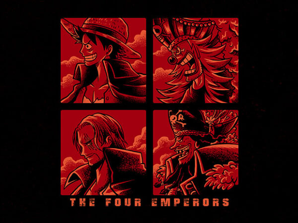 Four emperor t shirt graphic design