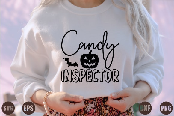 Candy inspector t shirt vector file