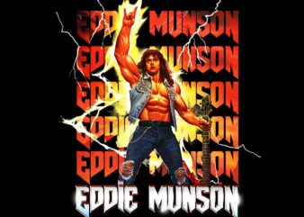 Stranger Things 4 Eddie Munson Lightning Stack Png, Stranger Things 4 Png, Eddie Munson Png, Eddie Munson Design Tshirt