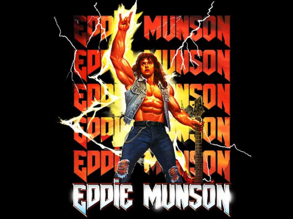 Stranger things 4 eddie munson lightning stack png, stranger things 4 png, eddie munson png, eddie munson design tshirt