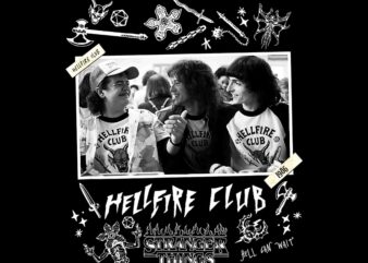 Stranger Things 4 Hellfire Club Yearbook Group Photo Png, Stranger Things 4 Png, Eddie Munson Png, Eddie Munson Hellfire Club t shirt template vector