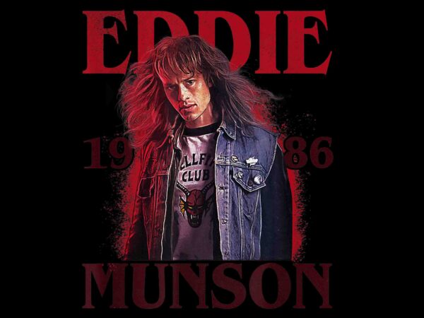 Stranger Things 4 Eddie Munson Scrapbook Photos Png, Stranger Things Png,  Eddie Munson Png, Eddie Munson Design Tshirt, - Buy t-shirt designs