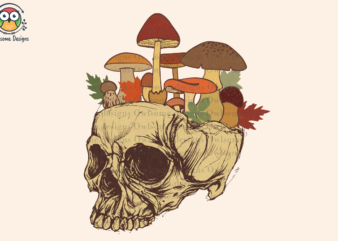 Skull mushroom Sublimation