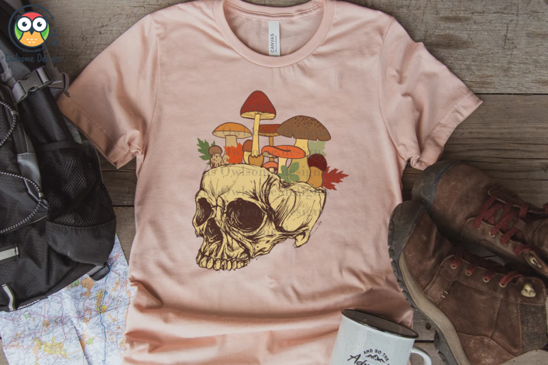 Skull mushroom Sublimation