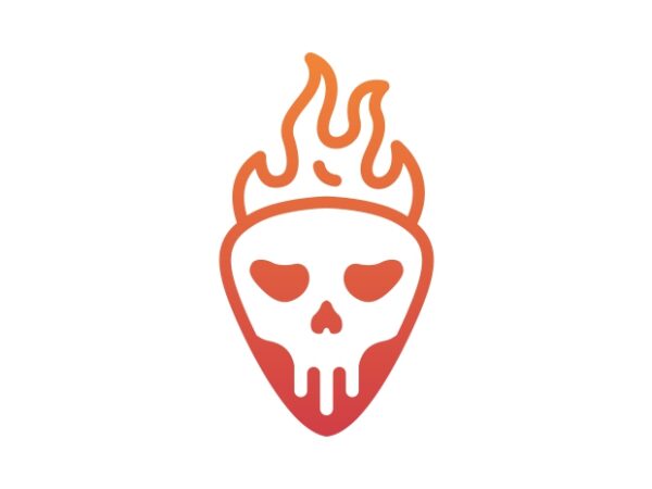 Death fire skull 3 t shirt vector illustration