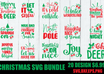 Christmas svg bundle t shirt vector file