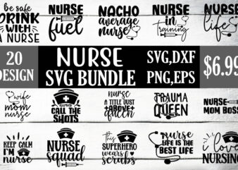 nurse svg bundle