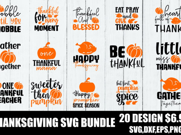 Thanksgiving svg bundle t shirt designs for sale