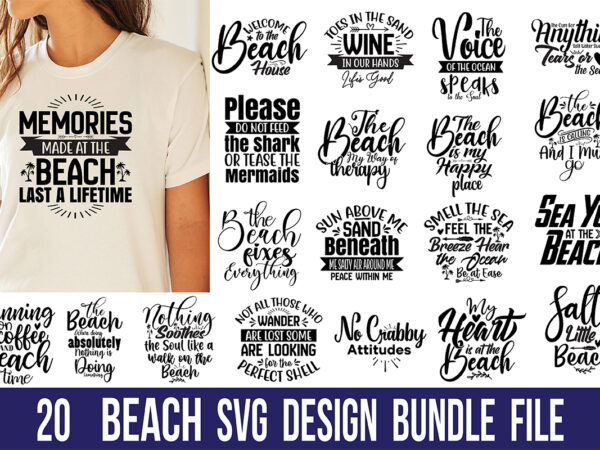 Beach svg bundle t shirt template