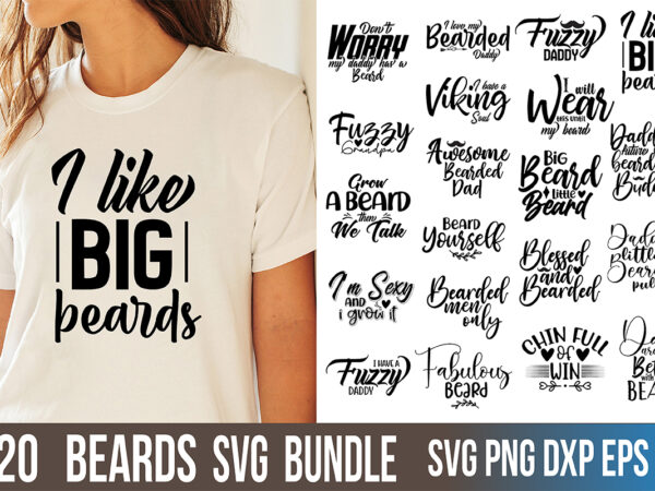 Beards svg bundle file t shirt template
