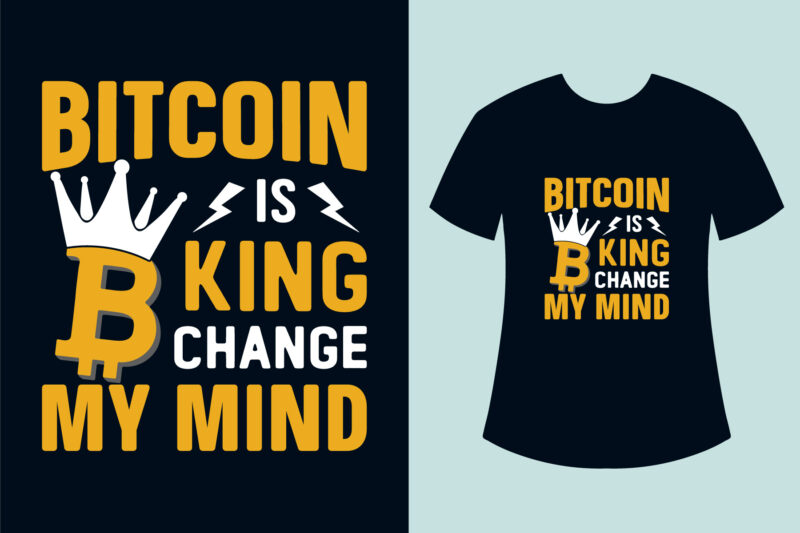 Bitcoin T-shirt Designs, Crypto T-shirt Designs, Bitcoin T-shirt Design Bundle