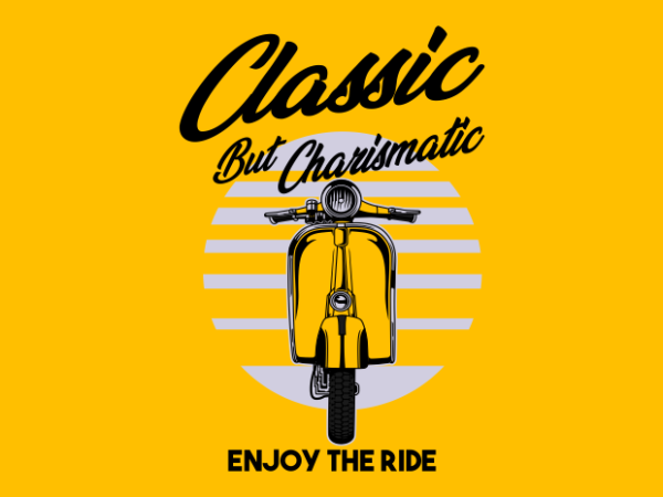 CHARISMATIC SCOOTER t shirt vector file