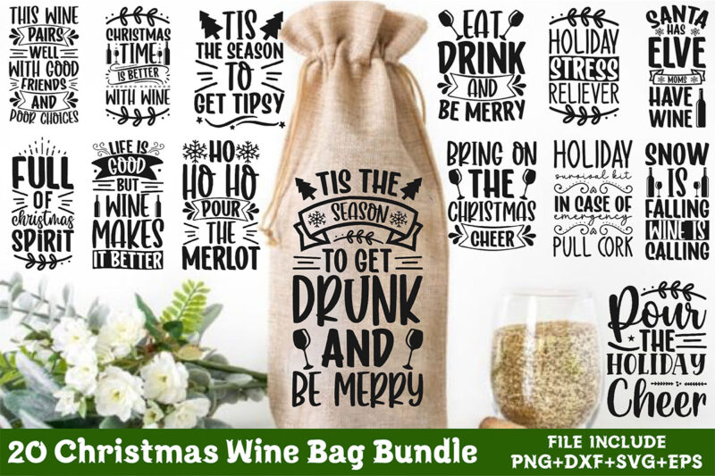 Christmas Wine Bag Bundle