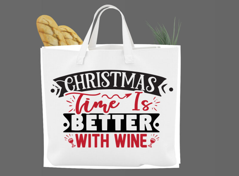 Wine Christmas SVG Design Bundle