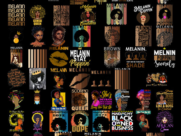 Bundle 58 melanin definition png files, melanin gemini queen zodiac, birthday gemini, melanin poppin, melanin shades black pride png t shirt template