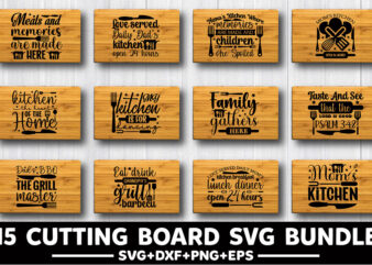 Cutting Board Svg Bundle