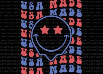 Usa Made The 4th Of July Svg, Aesthetic Independence day Svg, 4th Of July Svg, Flag 4th Of July Svg t shirt vector graphic