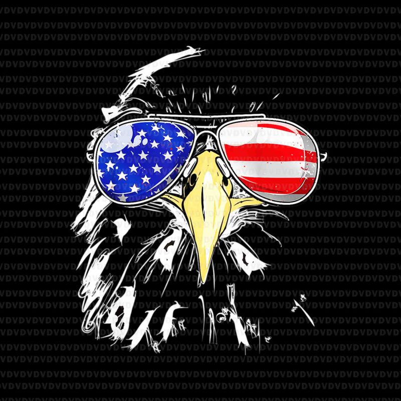 4th Of July American Flag Patriotic Eagle Png, 4th Of July Png, American Flag Patriotic Eagle Png, Eagle American Flag Png, Patriotic Eagle Sunglasses USA Png