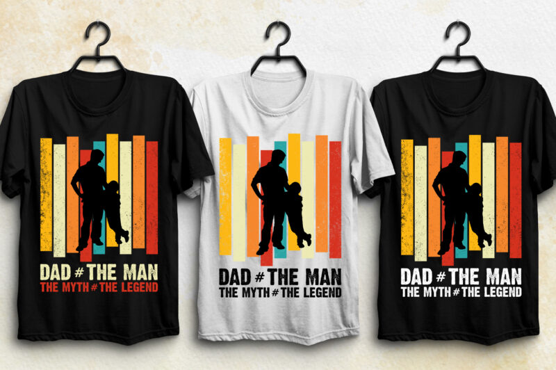 Dad Father Papa T-Shirt Design Bundle