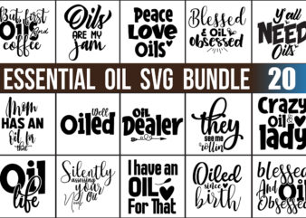 Essential Oil SVG Bundle