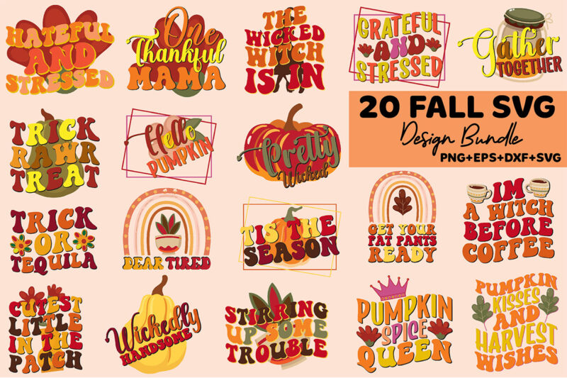 Fall Svg Design Bundle SVG Cricut Files
