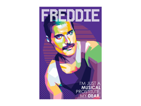 Freddie t shirt graphic design
