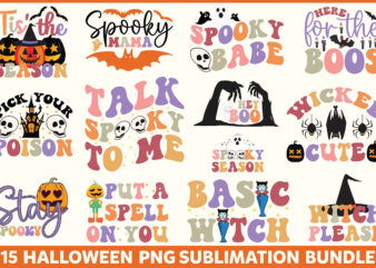 Halloween PNG Sublimation Bundle graphic t shirt