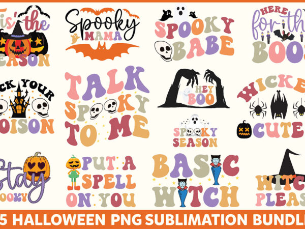 Halloween png sublimation bundle graphic t shirt