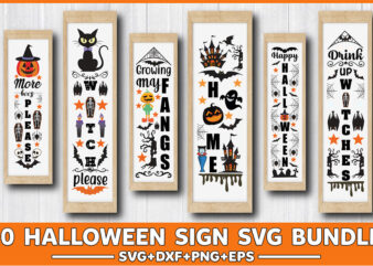 Halloween Sign Svg Bundle