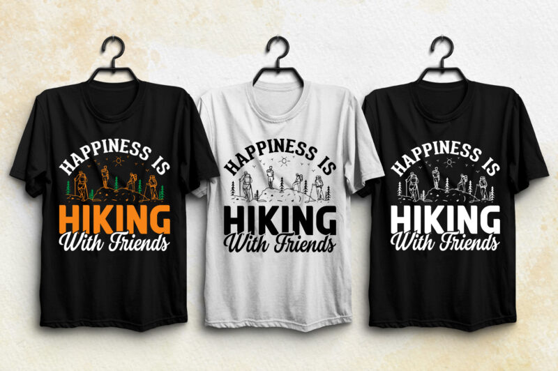 Hiking Hunting T-Shirt Design Bundle