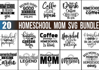 Homeschool Mom SVG Bundle File