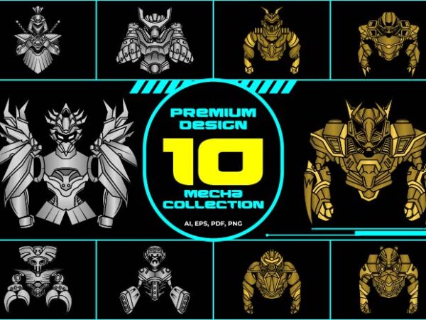 10 premium collections of mecha robot warrior