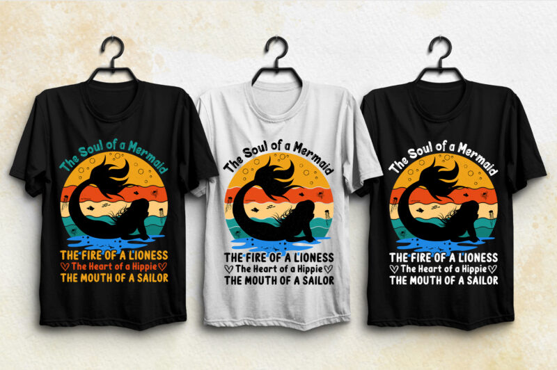 Sunset Retro T-Shirt Design Bundle