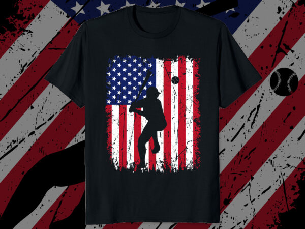 American flag baseball usa 4th of july baseball mom shirt print template, usa independence day t shirt vector