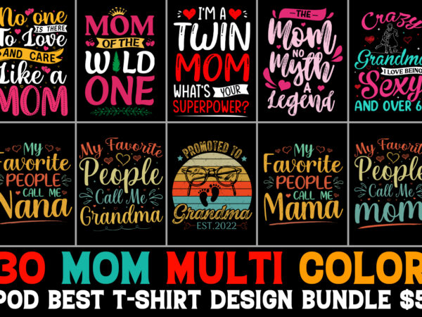 Mom t-shirt design bundle