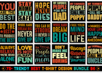 Motivational Quotes T-Shirt Design Bundle
