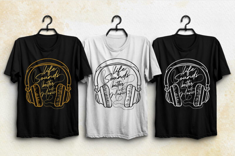 Music T-Shirt Design Bundle