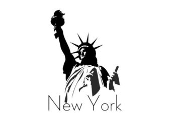 NEW YORK LIBERTY T shirt vector artwork