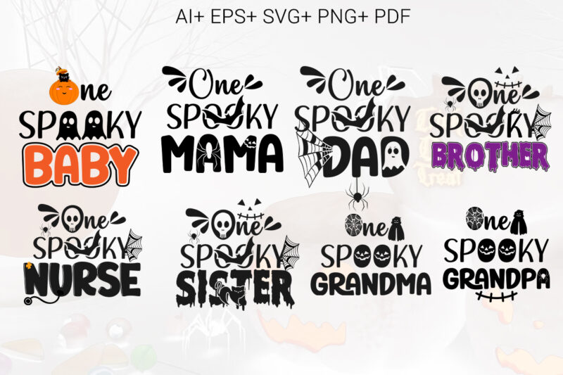 Halloween Bundle. One Spooky Family Bundle